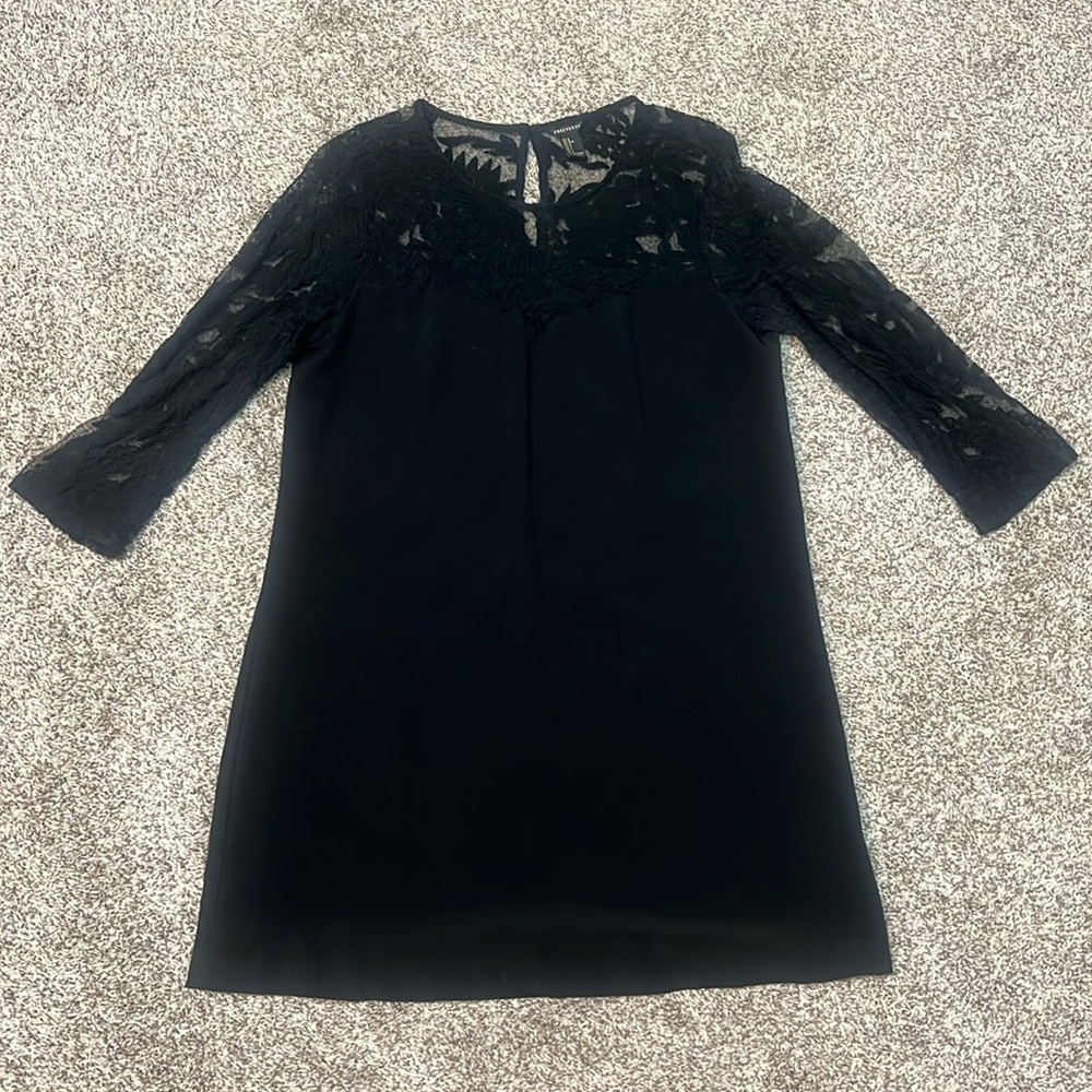 Mixed Media Black Dress